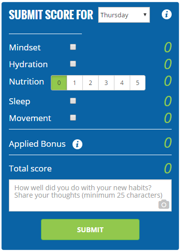 Record your score